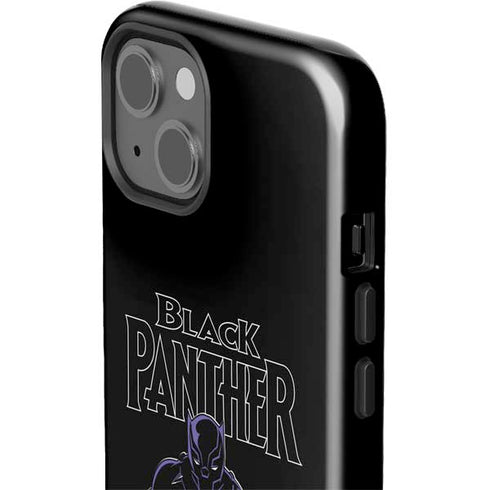 Marvel Black Panther Night Time Watch iPhone 15 Impact Case